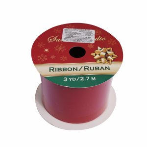 Cinta Navideña Terciopelo Rojo LPS 2,7 M