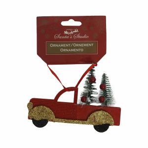 Decoración Navideña Carro Con Arboles LPS 176 Cm