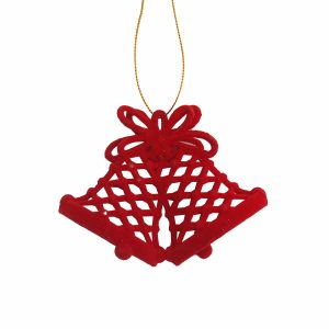 Adorno Navideño De Campanas Rojo LPS Unidad