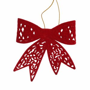 Adorno Navideño De Lazo Rojo LPS Unidad