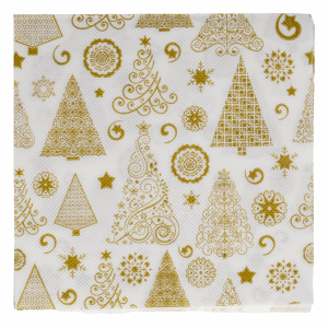 Servilleta Diseño Navideño Dorado IMPORTADORA CUMPLEAÑOS X 20 Uds