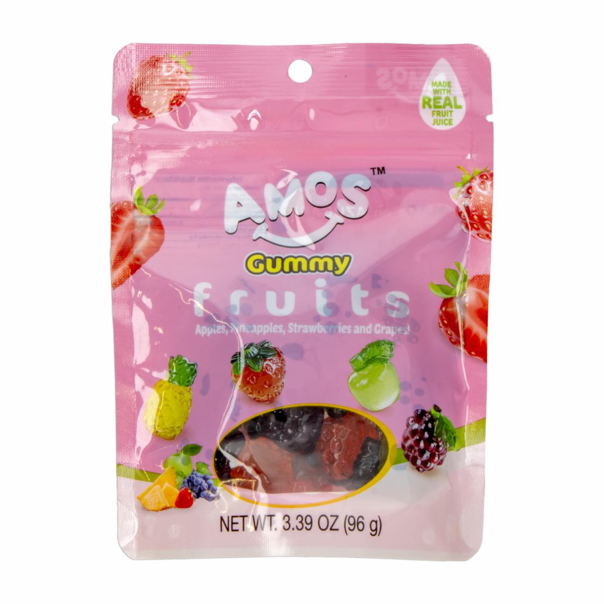 Gomitas De Gelatina Con Sabores Frutales AMOS 96 G