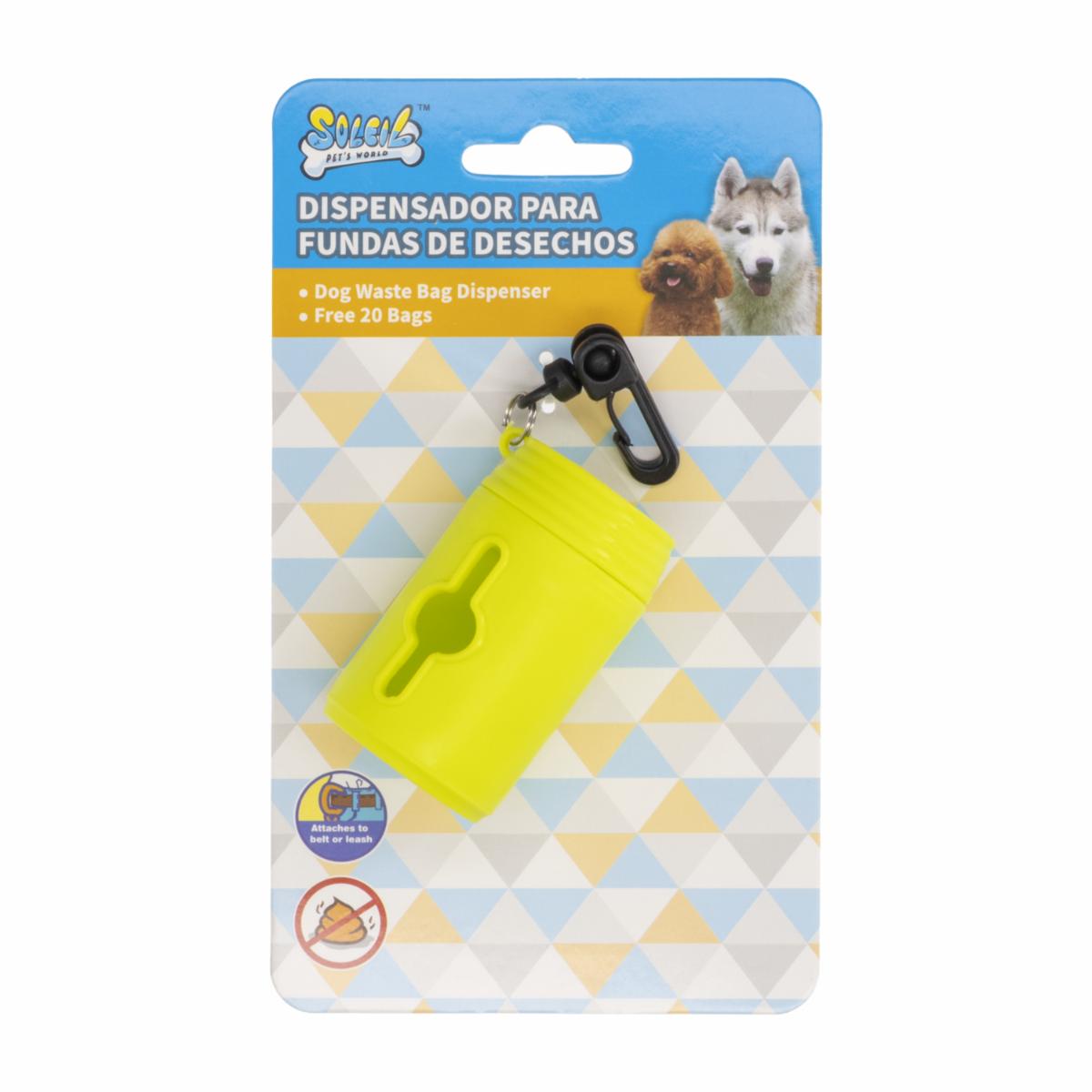 Dispensador De Fundas Para Desechos De Mascotas SOLEIL Colgable