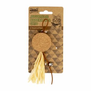 Juguete De Gato Madera Y Yute SOLEIL 1 Pieza