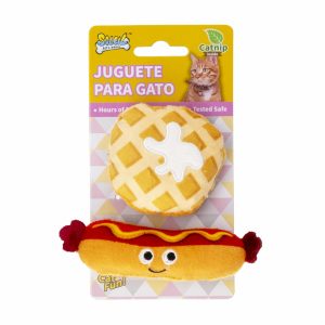 Juguete De Gato Diseño Hot Dog De Felpa SOLEIL 1 Pieza