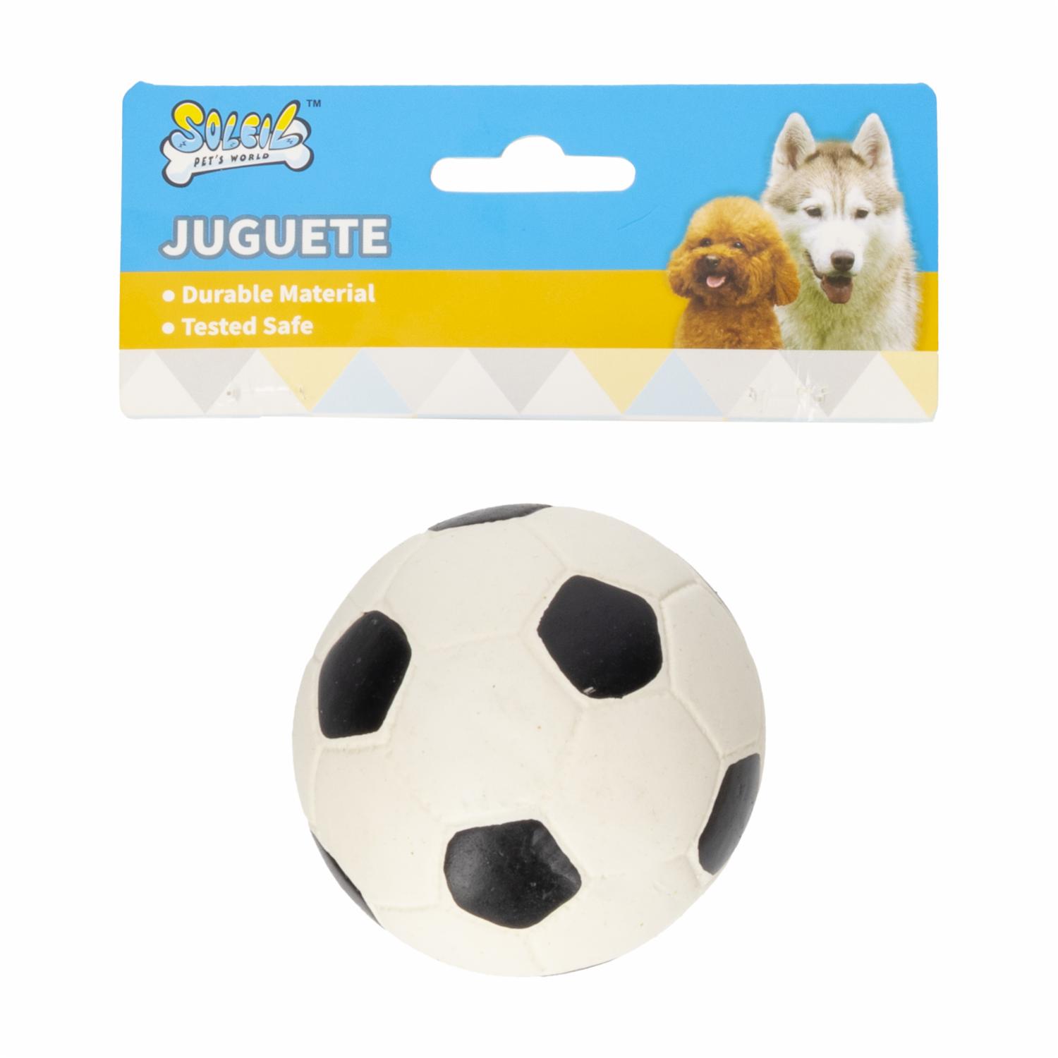 Juguete De Perro Pelota De Futbol Látex SOLEIL 1 Pieza