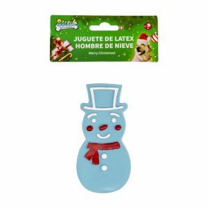 Juguete De Perro Hombre De Nieve De Látex SOLEIL 1 Pieza