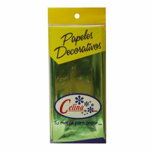 Papel Metálico Verde CELINA 70X50 Cm