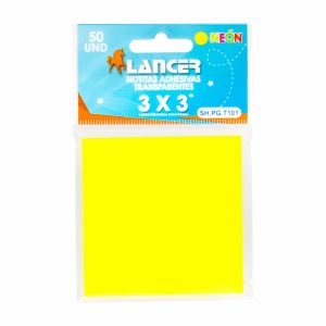 Notas Adhesivas Transparente Color Amarillo LANCER Unidad