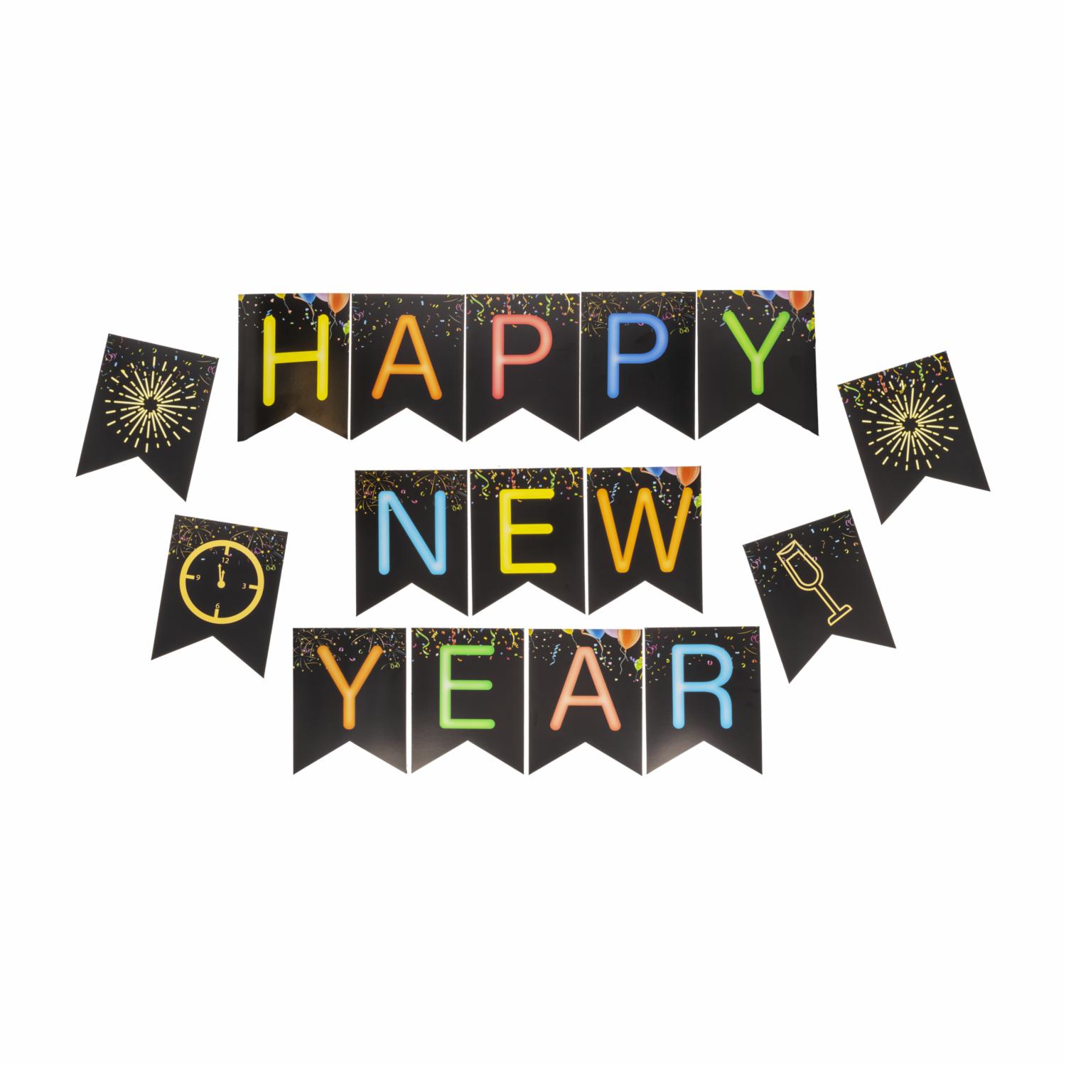 Guirnalda Happy New Year IMPORTADORA CUMPLEAÑOS Unidad