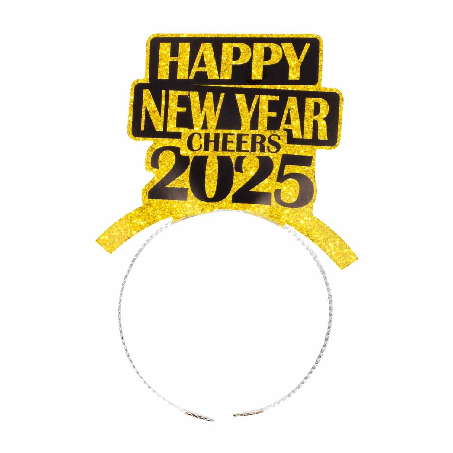 Diademas Happy New Year IMPORTADORA CUMPLEAÑOS X 6 Uds