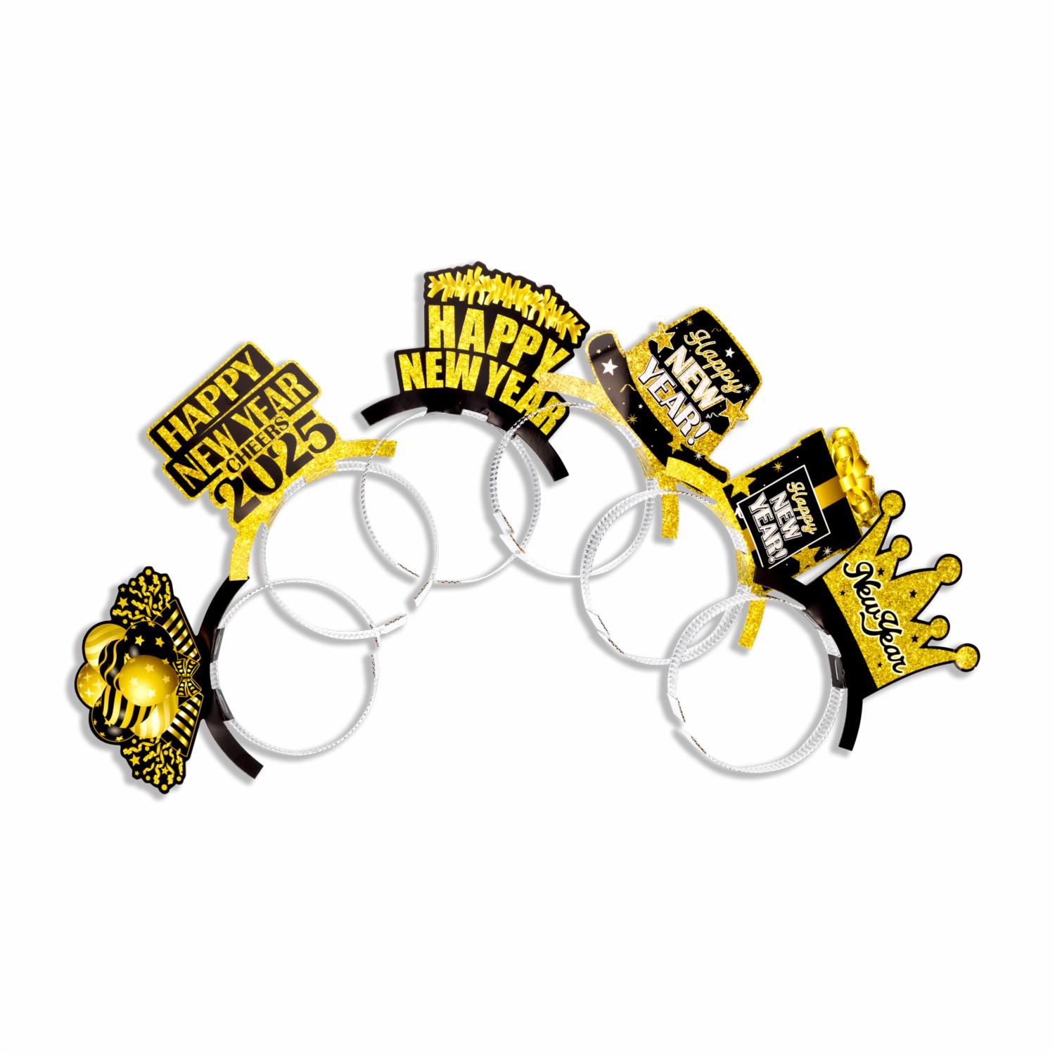 Diademas Happy New Year IMPORTADORA CUMPLEAÑOS X 6 Uds - Image 2