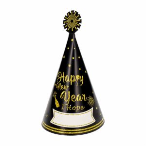 Gorros Happy New Year IMPORTADORA CUMPLEAÑOS X 4 Uds