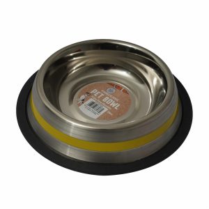 Plato Para Mascota Línea Color De Acero Inoxidable BONITA PET 16 Onzas