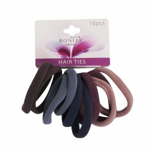 Ligas De Cabello Suaves De Colores BONITA CARE 1 X 10 Unidades