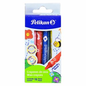 Crayones De Cera Redondos Tamaño Regular PELIKAN X 12 Uds