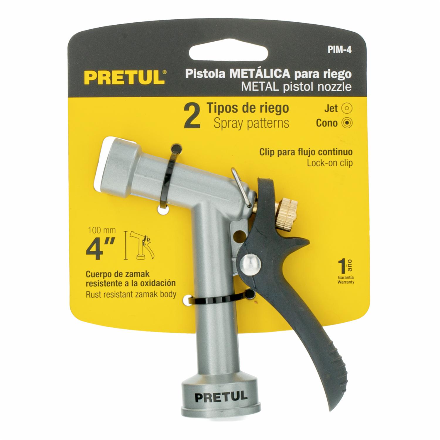 Pistola Metálica 4 Jardín PRETUL Unidad - Image 3