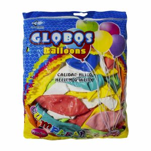 Globo N 12 Surtido B/ IMPORTADORA CUMPLEAÑOS x 100 unidades