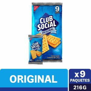 Galletas Saladas Sabor Original CLUB SOCIAL 216 G