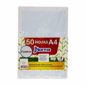 Hojas A4 De Cuadros NORMA X 50 Uds