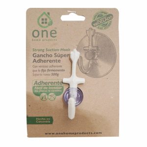 Gancho Adherente Blanco DAMECOS Soporte Hasta 500 G