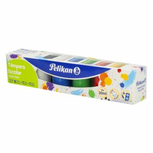 Témperas Escolares Varios Colores PELIKAN 6 X 20 Ml