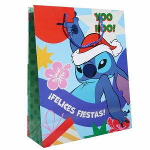Bolsa De Regalo Diseño Stitch Disney PRIMAVERA Grande