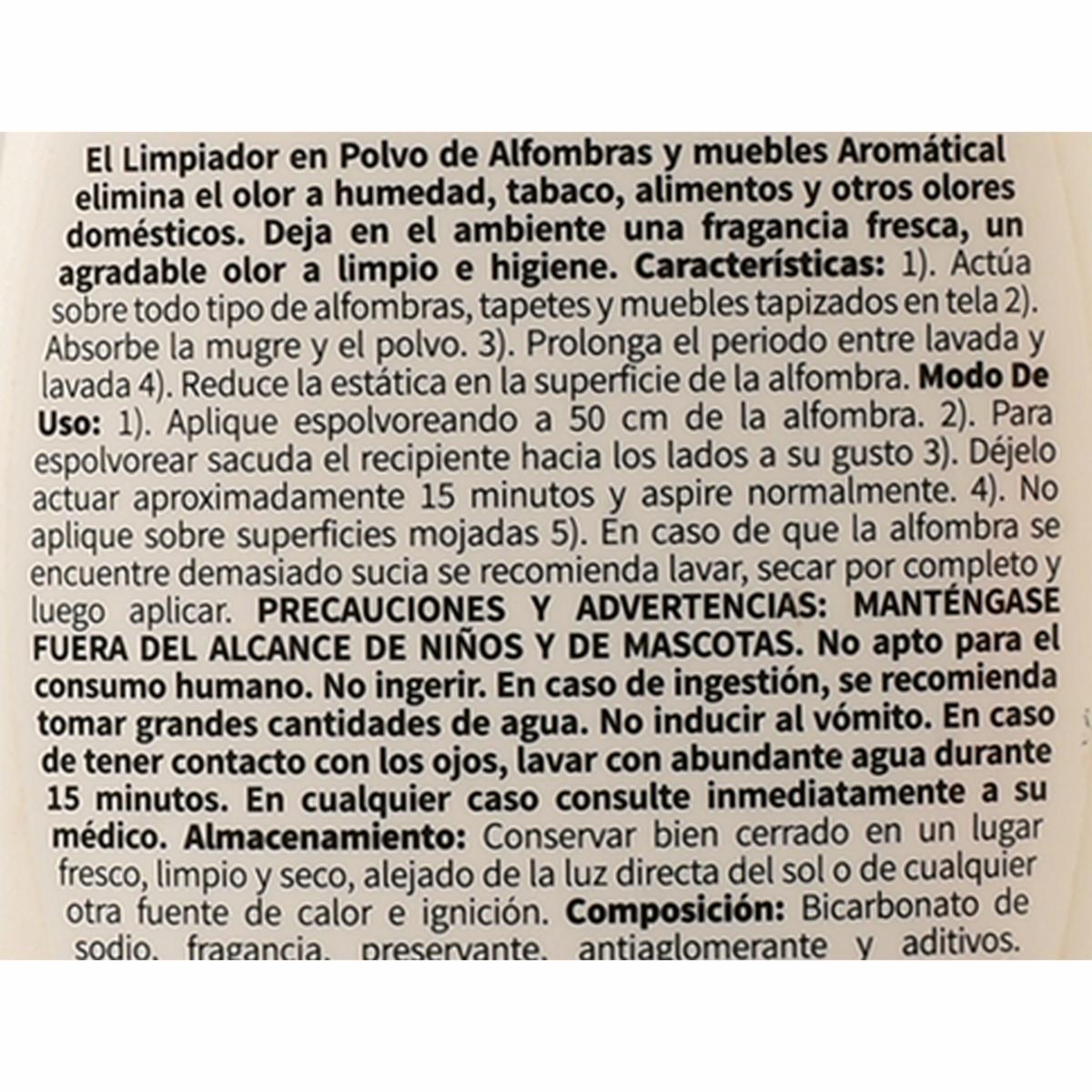 Limpiador En Polvo De Alfombras y Muebles Lavanda AROMÁTICAL 250 Ml - Image 2