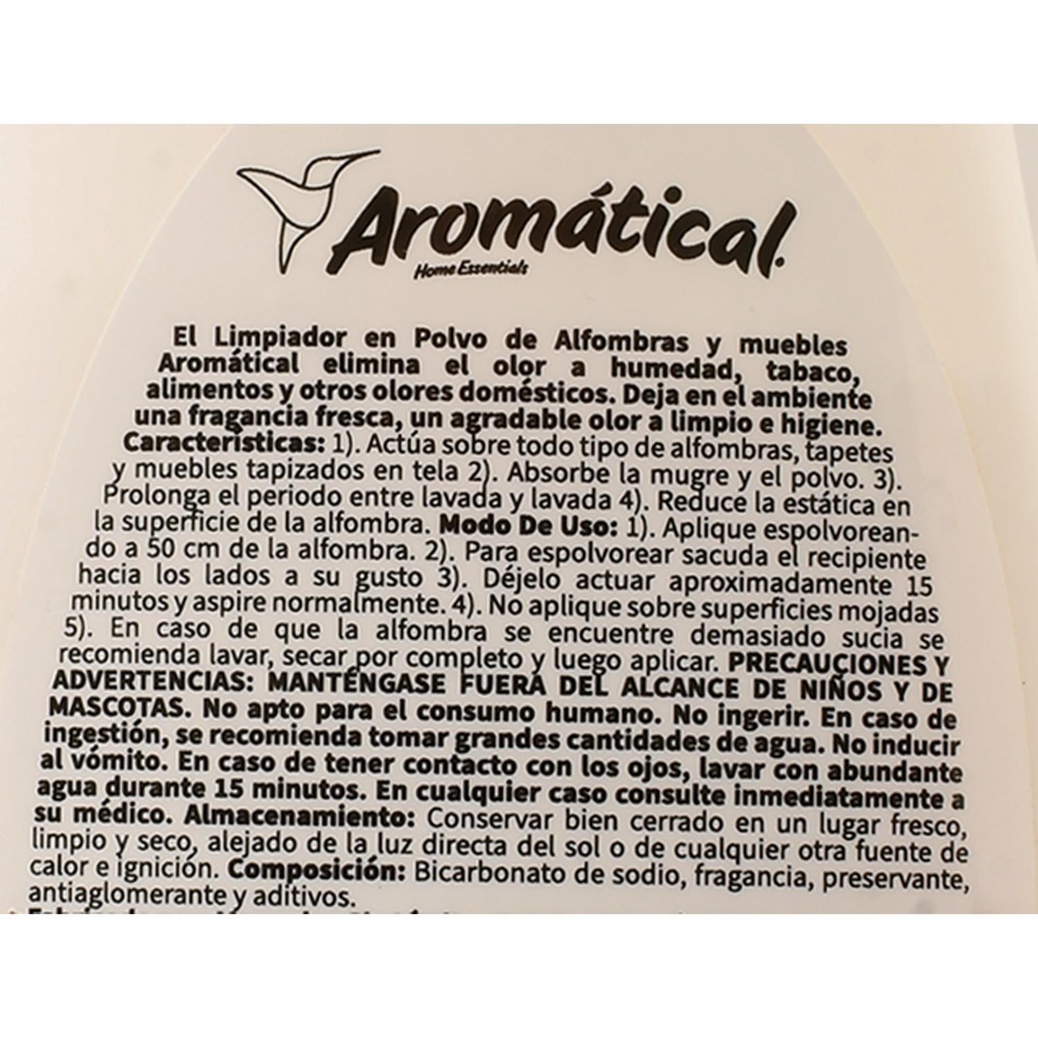 Limpiador En Polvo De Alfombras y Muebles Floral AROMÁTICAL 250 Ml - Image 2