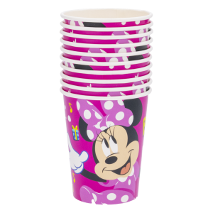 Vaso Desechable Fiesta Minnie DISNEY 10 Uds x 9 Onzas