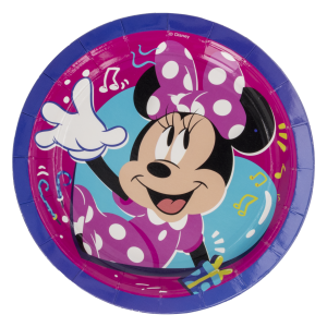 Plato Tendido Desechable Fiesta Minnie 7" DISNEY 10 Uds
