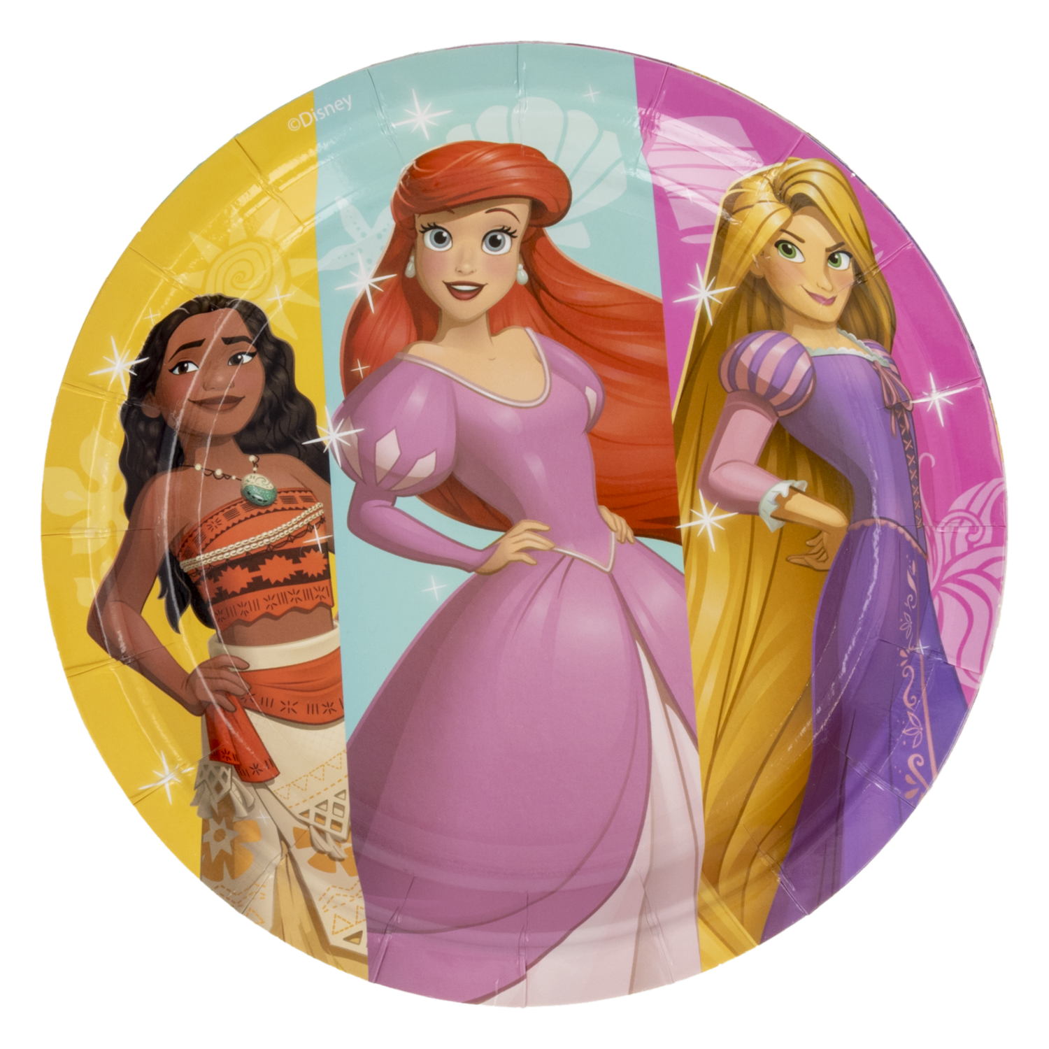 Plato Tendido Desechable Fiesta Princesas 7″ DISNEY 10 Uds