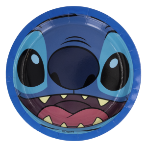 Plato Tendido Desechable Fiesta Stitch 7" DISNEY 10 Uds