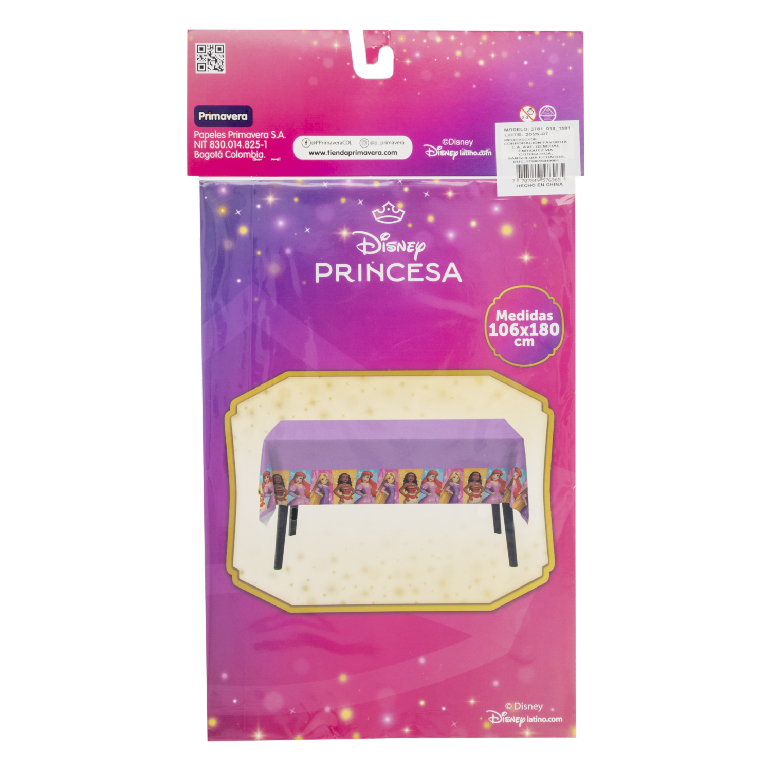 Mantel Fiesta Princesas DISNEY 20 Uds