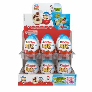 Huevo Sorpresa Azul De Leche Y Avellanas Con Bolitas Waffer KINDER JOY 12 X 20 G