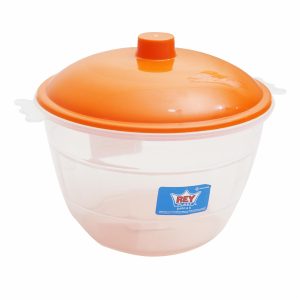 Azucarero Redondo Con Tapa Beige REY PLAST 900 Ml