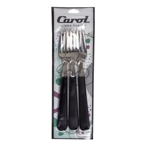 Set De Tenedores De Mesa Gris Oscuro CAROL X 3 Piezas
