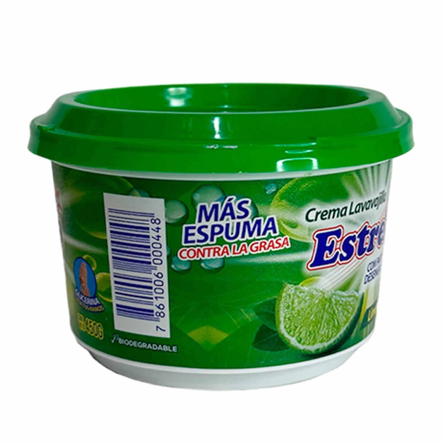 Lavavajillas En Crema Aroma Limón Elimina La Grasa ESTRELLA 450 G - Image 2