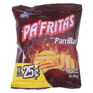 Papas Fritas Sabor A Parrillada PA'FRITAS 20 G