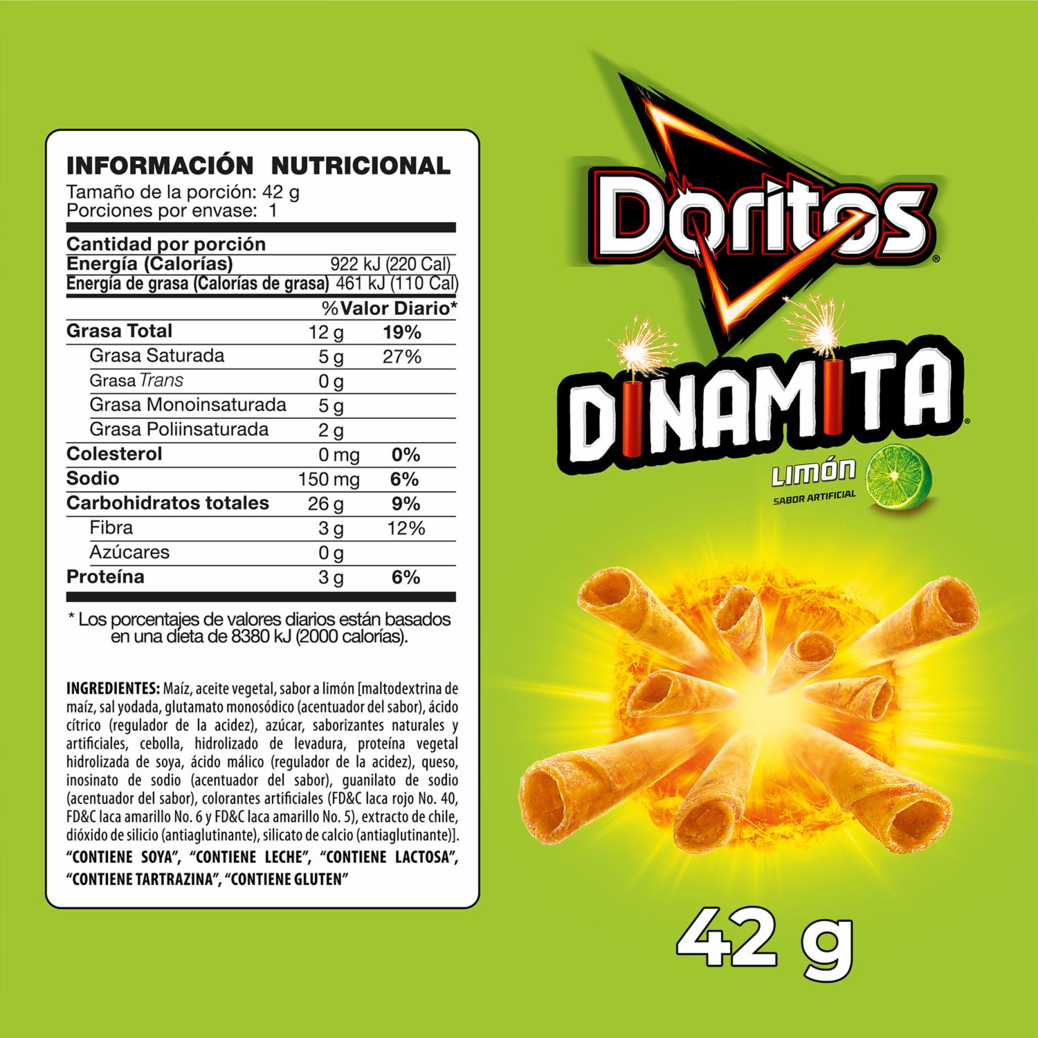 Bocaditos De Maiz Sabor A Limon DORITOS 42 G - Image 2