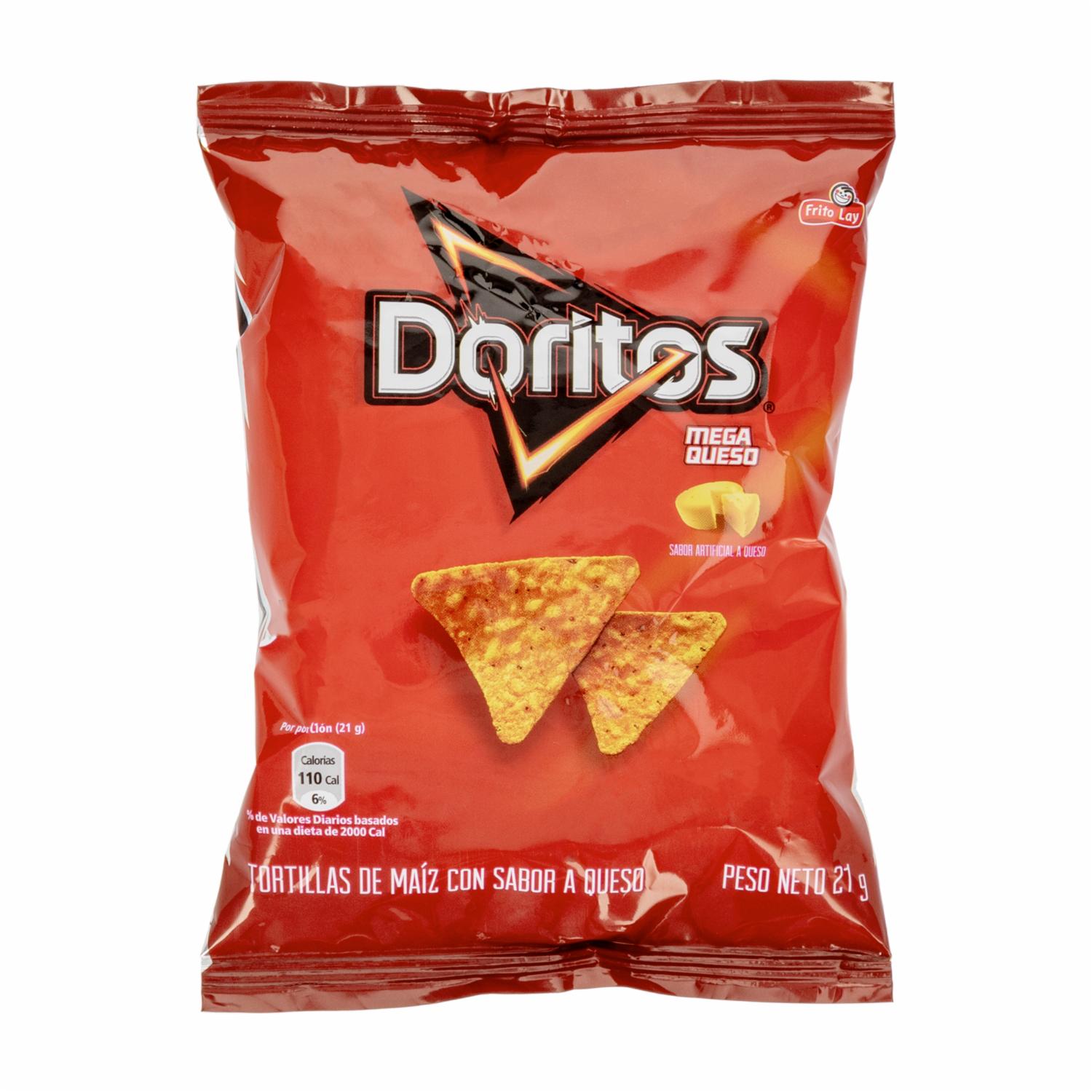 Bocaditos De Maíz Mega Queso DORITOS 21 G
