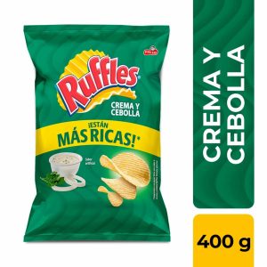 Papas Fritas Sabor A Cebolla RUFFLES 400 G