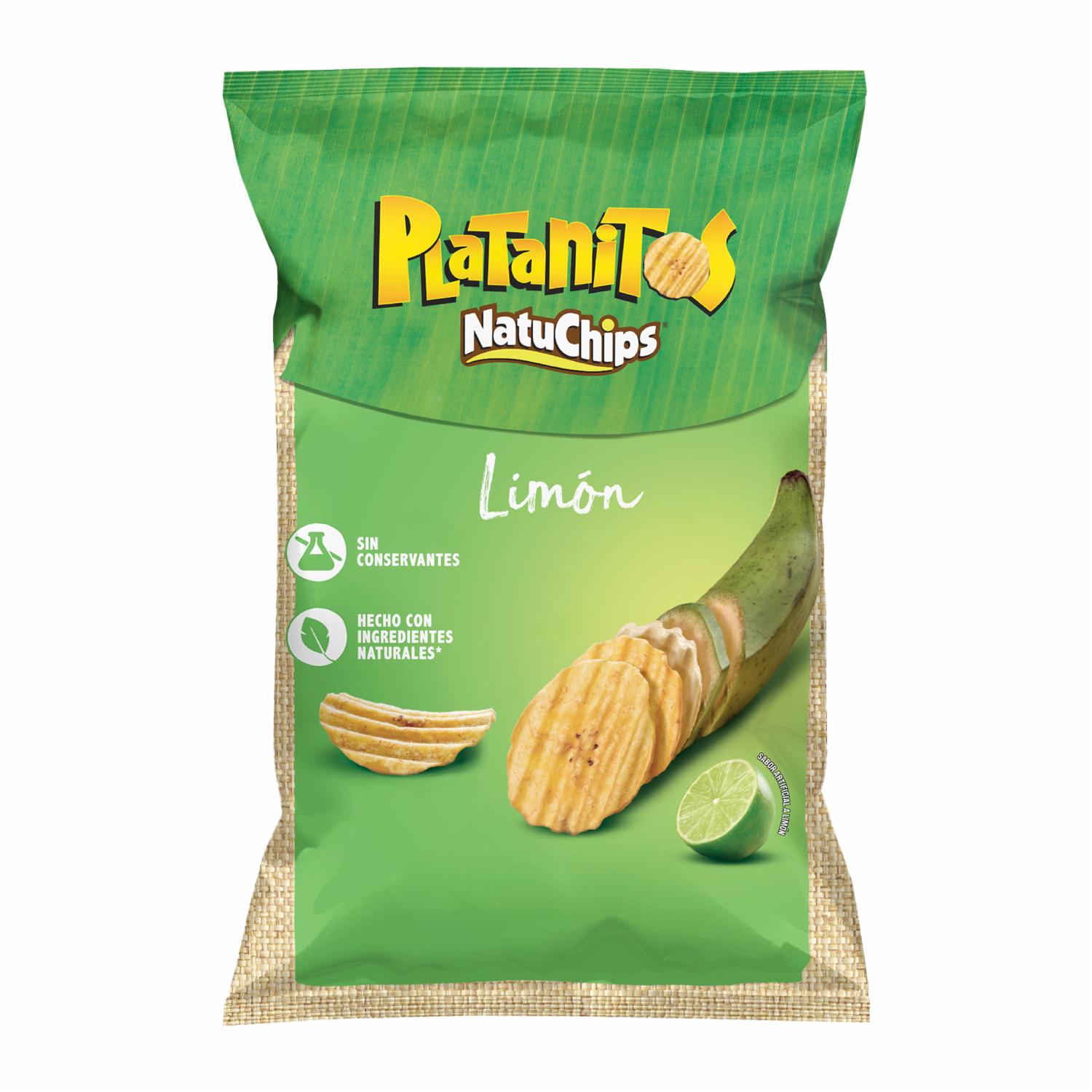 Platanitos Sabor A Limón NATUCHIPS 45 G