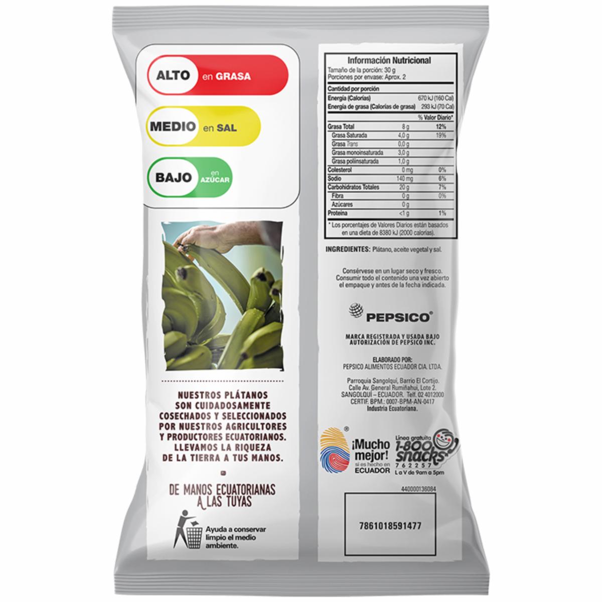 Platanitos Sabor Natural NATUCHIPS 45 G - Image 3