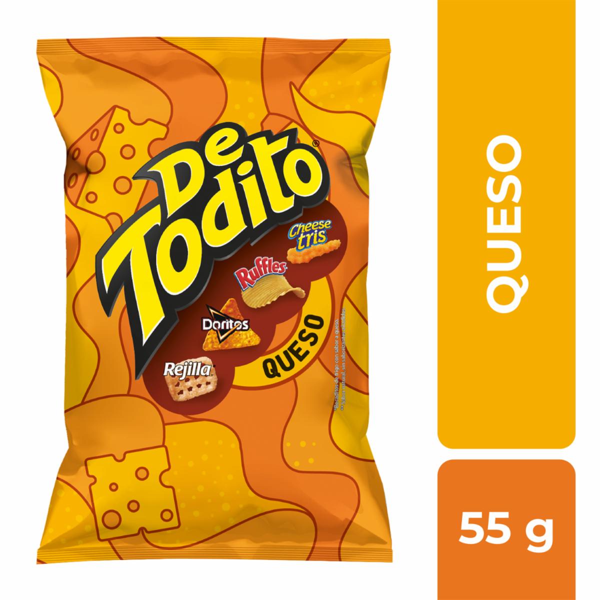 Bocaditos Surtidos Sabor A Queso DE TODITO 55 G