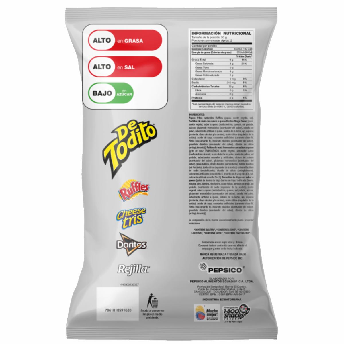 Bocaditos Surtidos Sabor A Queso DE TODITO 55 G - Image 3