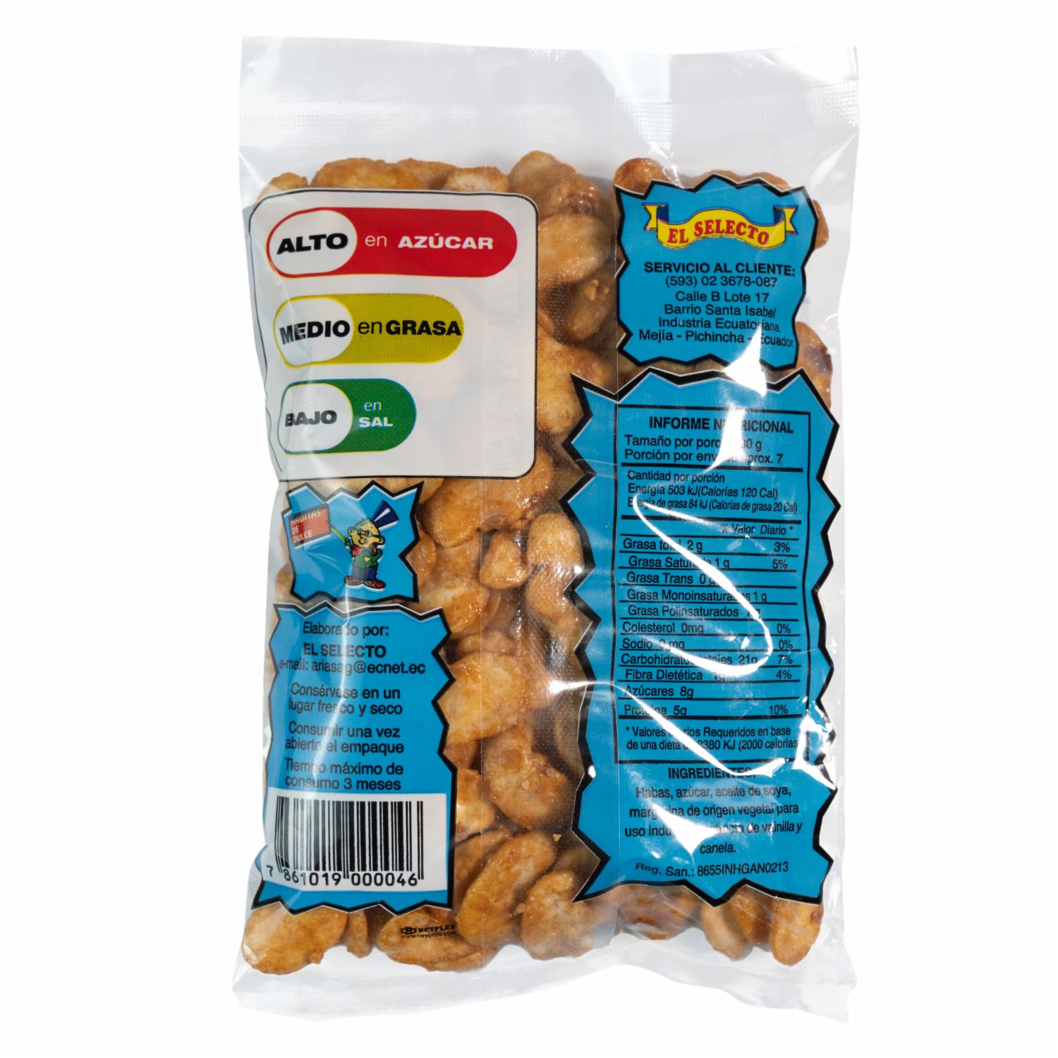 Habitas De Dulce Confitadas Con Azúcar EL SELECTO 200 G - Image 3