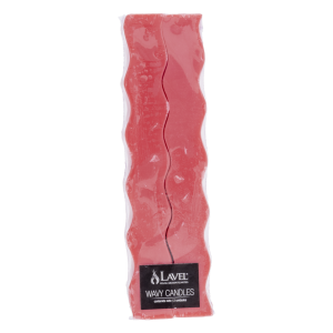 Vela Candelabro Onda Rojo LAVEL 225 G