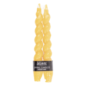Vela Candelabro Torneada Amarillo LAVEL 120 G