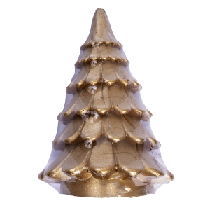 Vela Decorativa Diseño Árbol Navideño Dorado LAVEL 160 G